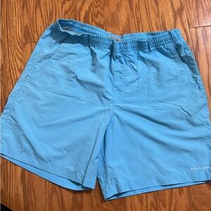 Columbia Light Blue Athletic Men's Shorts